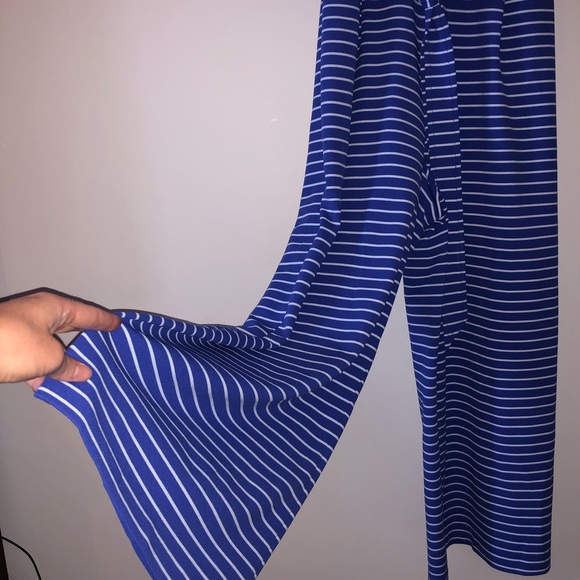 Calvin Klein | Blue & White Striped Jumpsuit - Picture 3 of 4